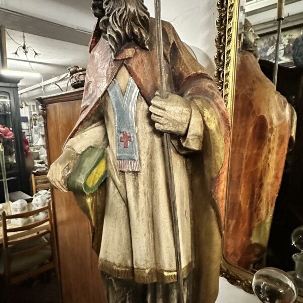 geschnitzte holzfigur 2)