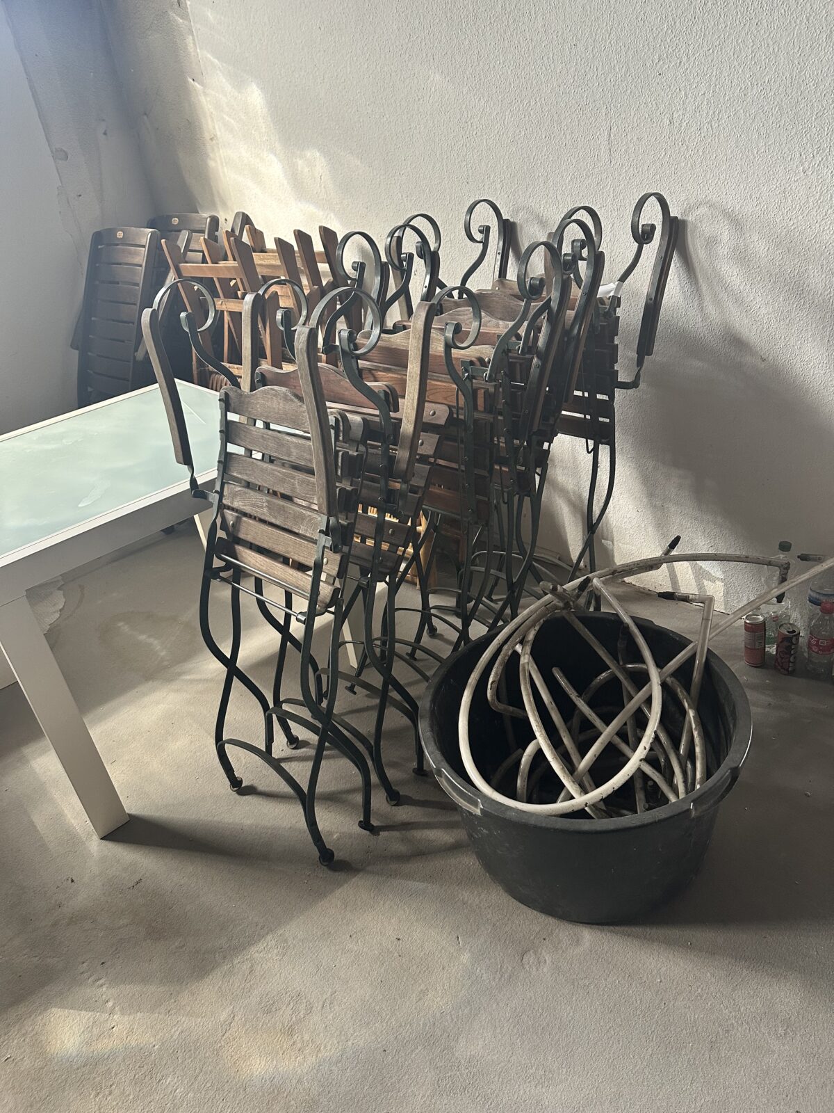 Klappstühle terasse 6 stück vorhanden – Bild 3